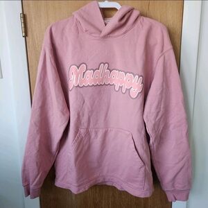 Madhappy - Sweatshirt Hoodie - Pink With Logo - NWOT - Size M